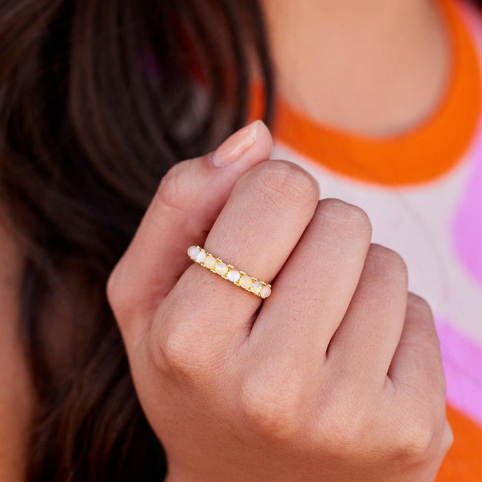 Gold Ombre Stone Ring