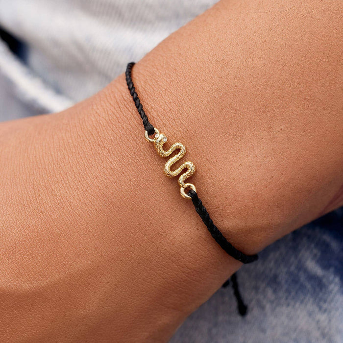 Snake Gold Charm Bracelet PuraVida