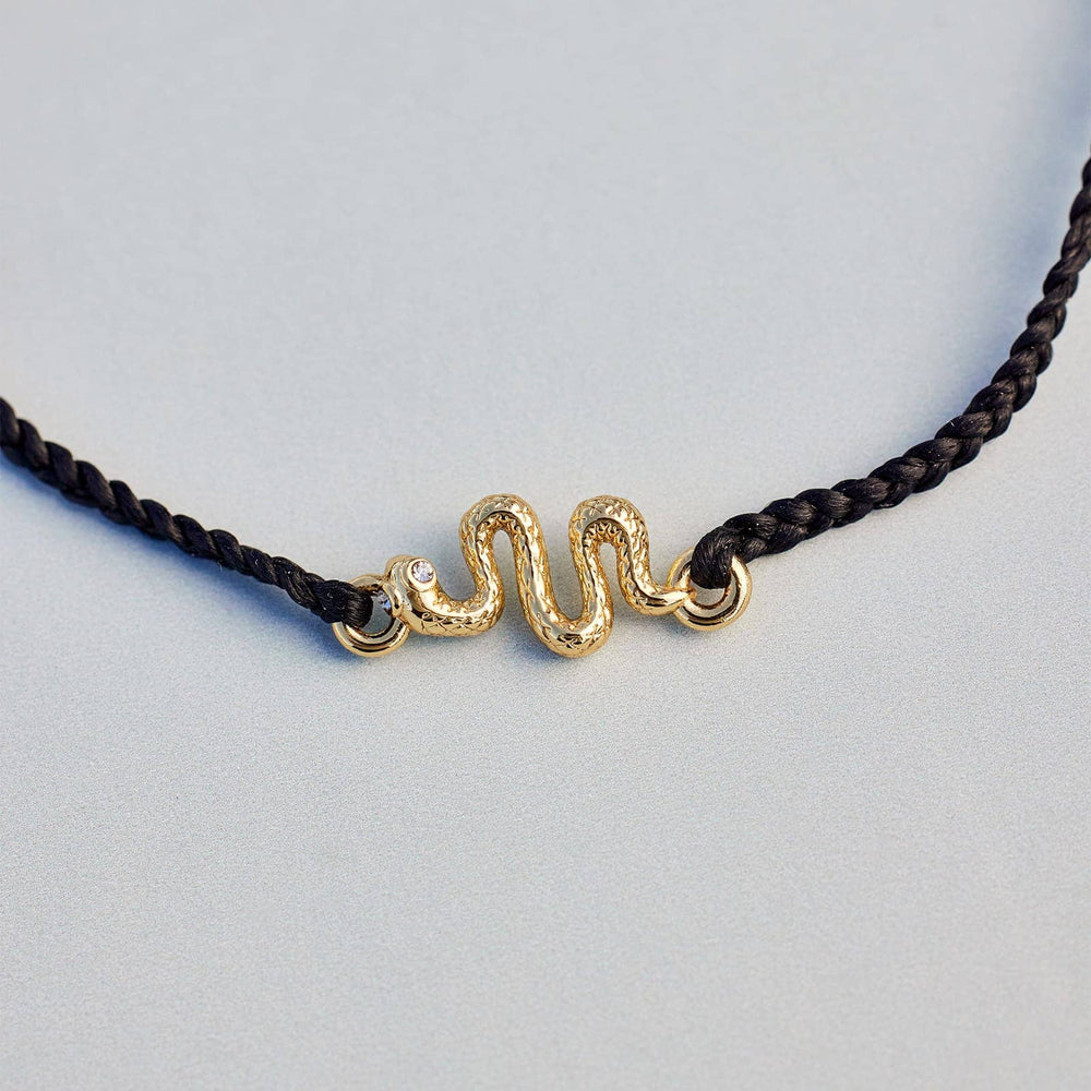 Snake Gold Charm Bracelet PuraVida