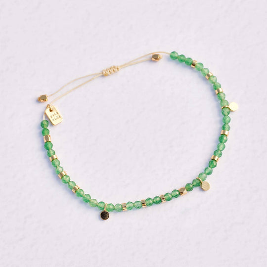 Jade Beaded String Bracelet Pura Vida