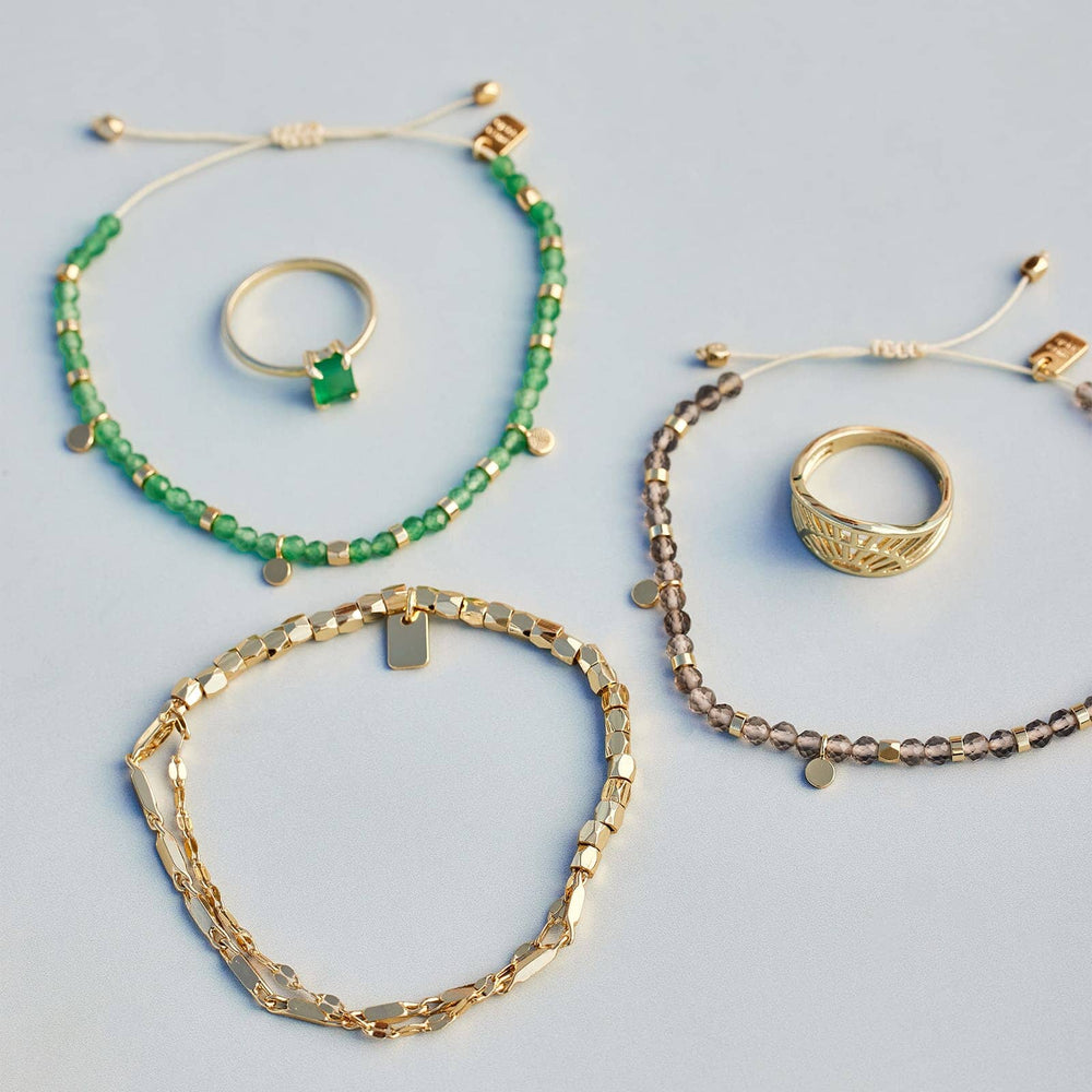Jade Beaded String Bracelet Pura Vida