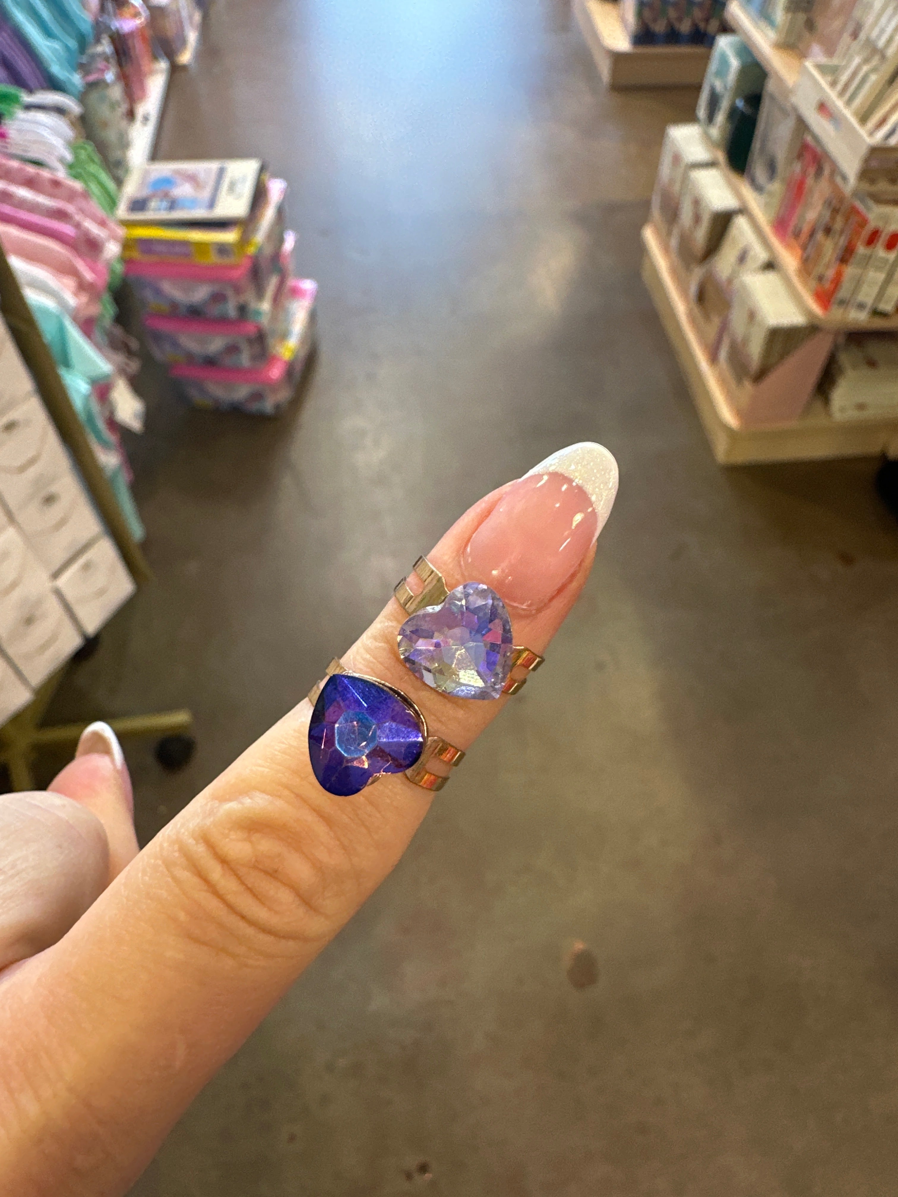 Heart Spinner Gem Ring