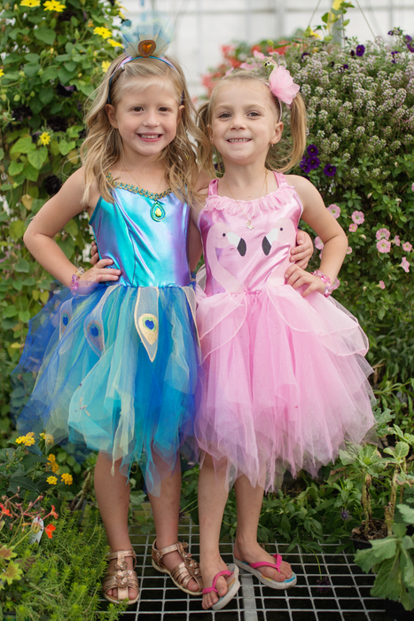 Pretty Peacock Dress & Headband