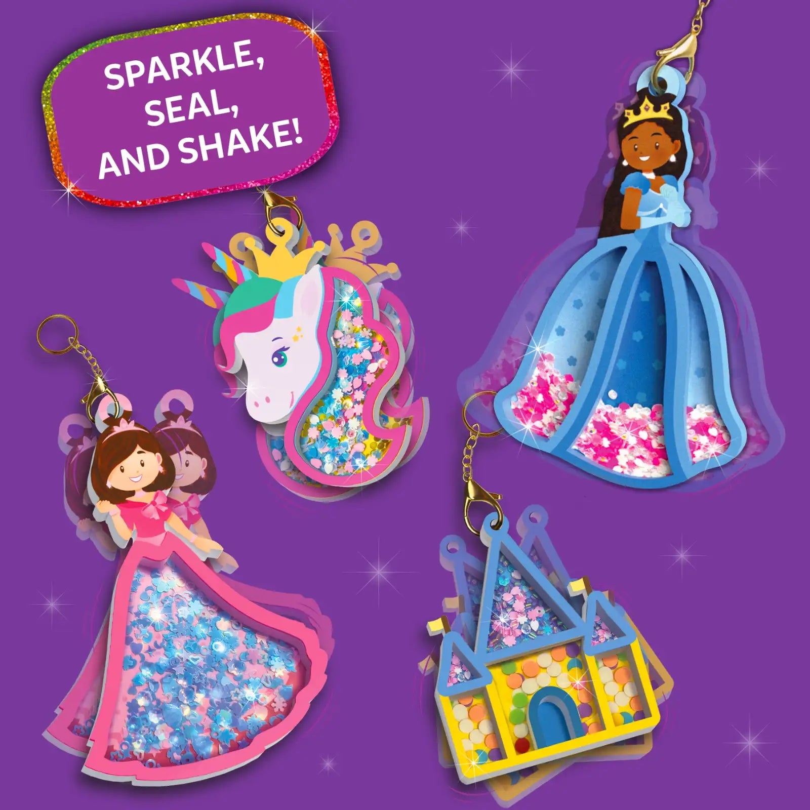 Skillmatics Shake-its Unicorns and Princesses DIY Craft Kit