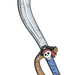 Captain Skully Pirate Foam Sword Durable EVA for Kids