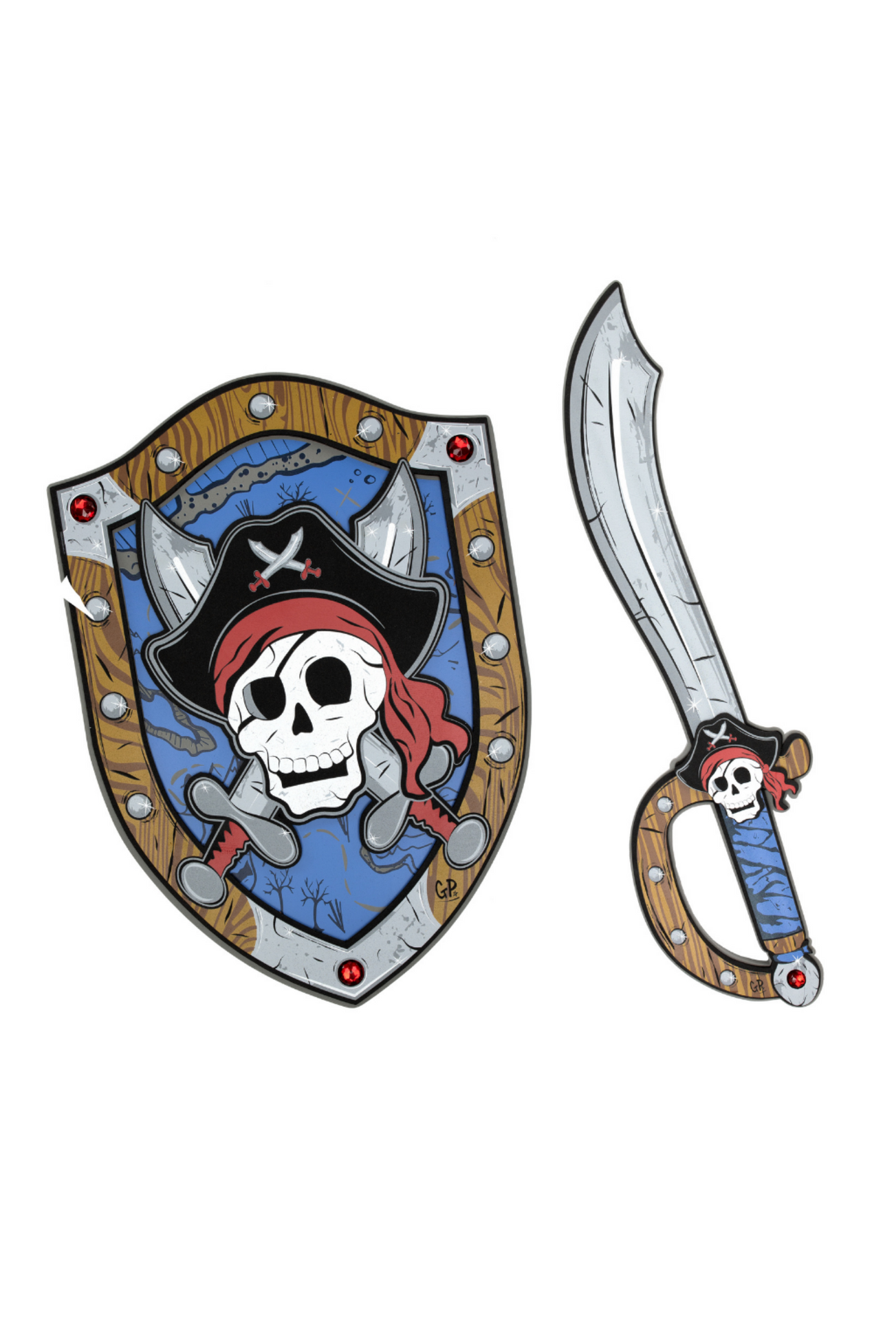 Great Pretenders Captain Skully Pirate EVA Foam Shield