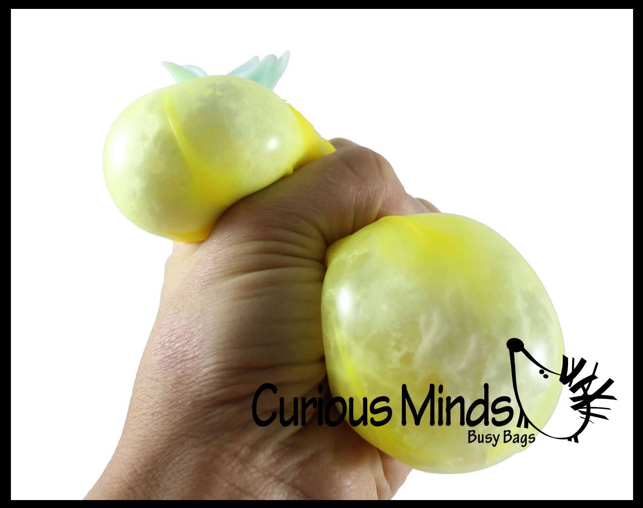 Single Cute Pineapple Soft Fluff- Filled Squeeze Stress Balls  -