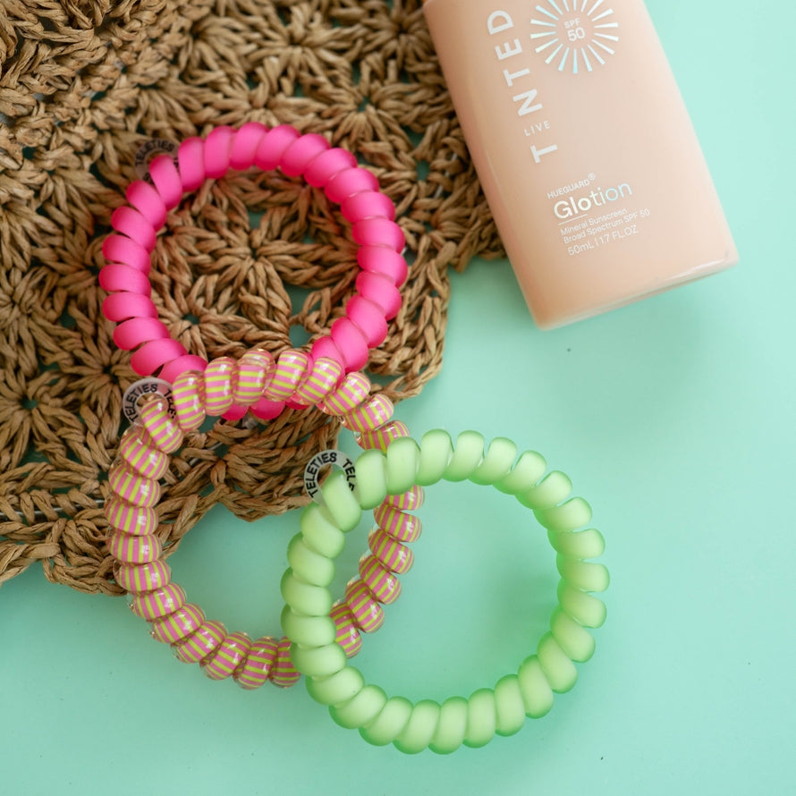 Teleties Large Hair Tie Pack of 3 Summer Crush
