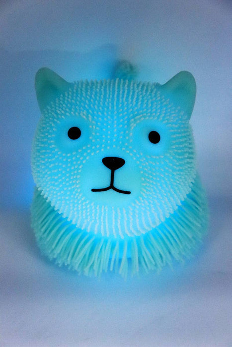Jumbo Kitty Cat Spiky Puffer Led Squishy