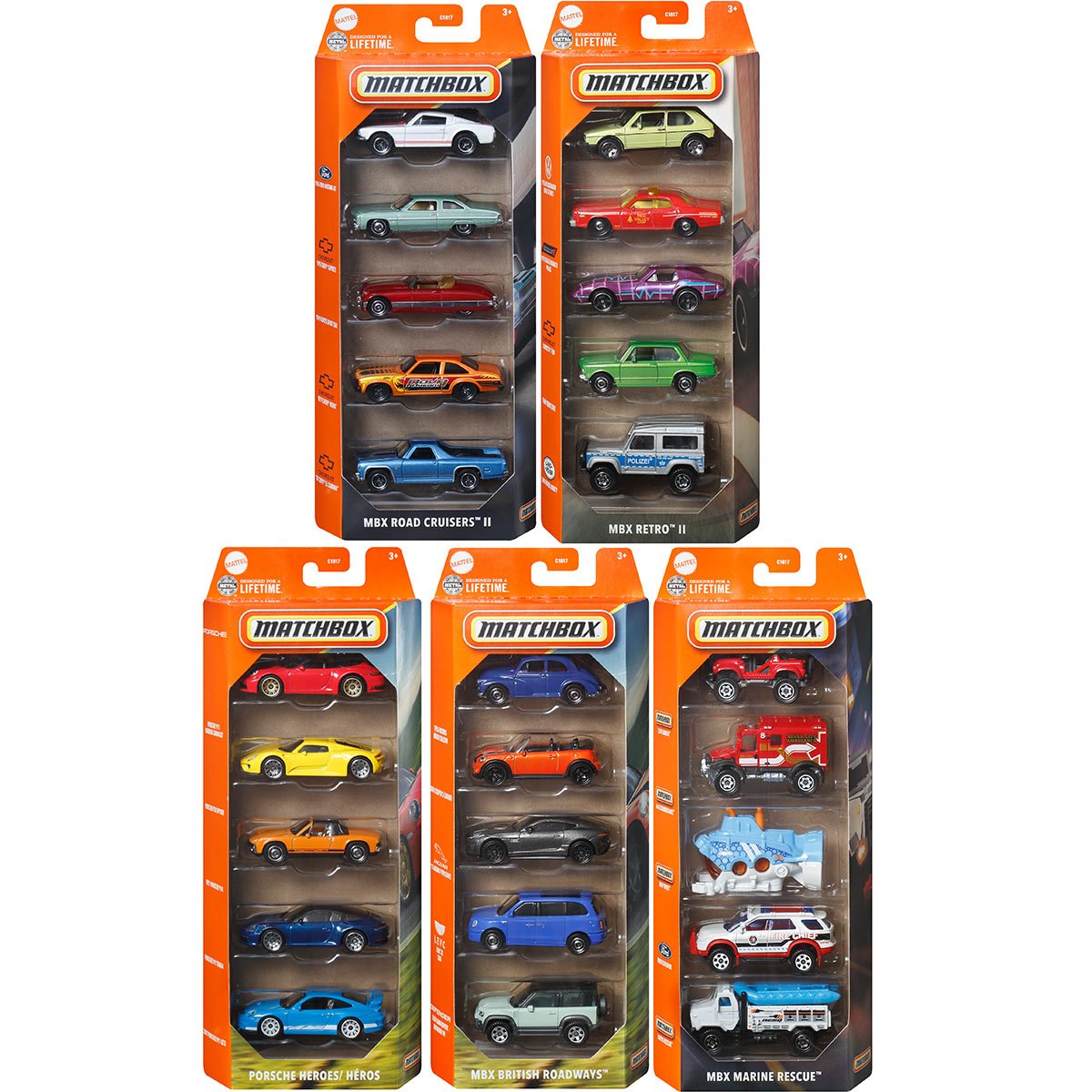 Matchbox 5 Car Pack — Learning Express Gifts