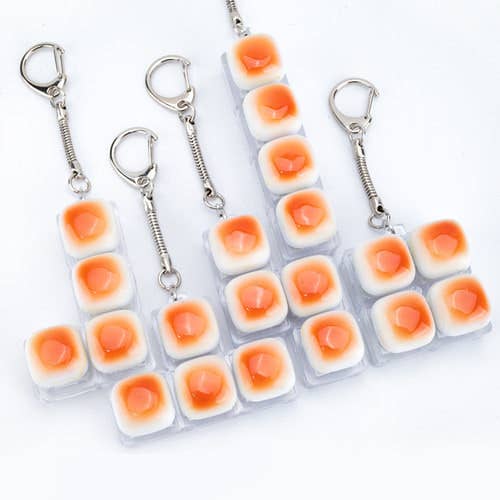 Toast Bread Clicker Key Holder (With Case)