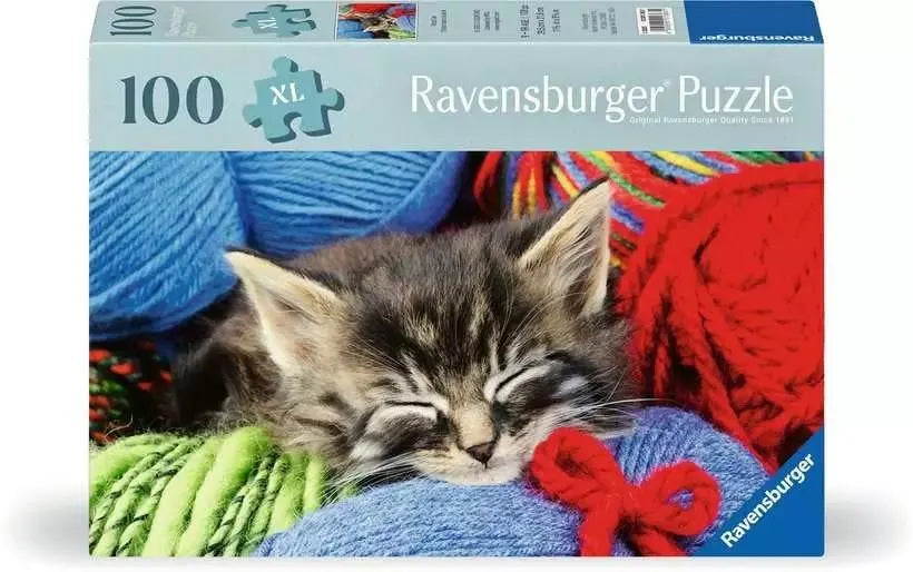 Wool Cat - 100 Piece Jigsaw Puzzle by Ravensburger