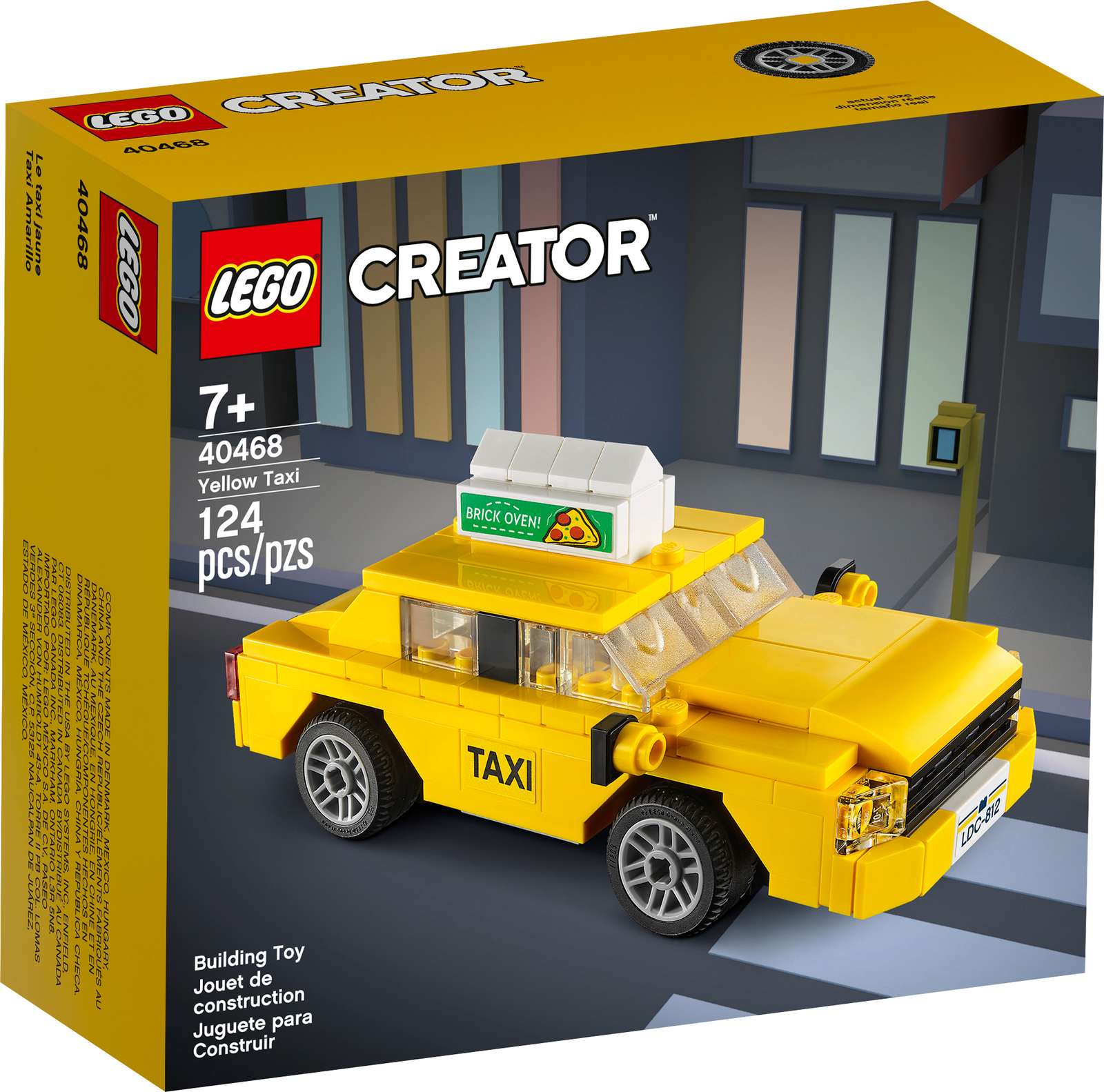 Lego Yellow Taxi