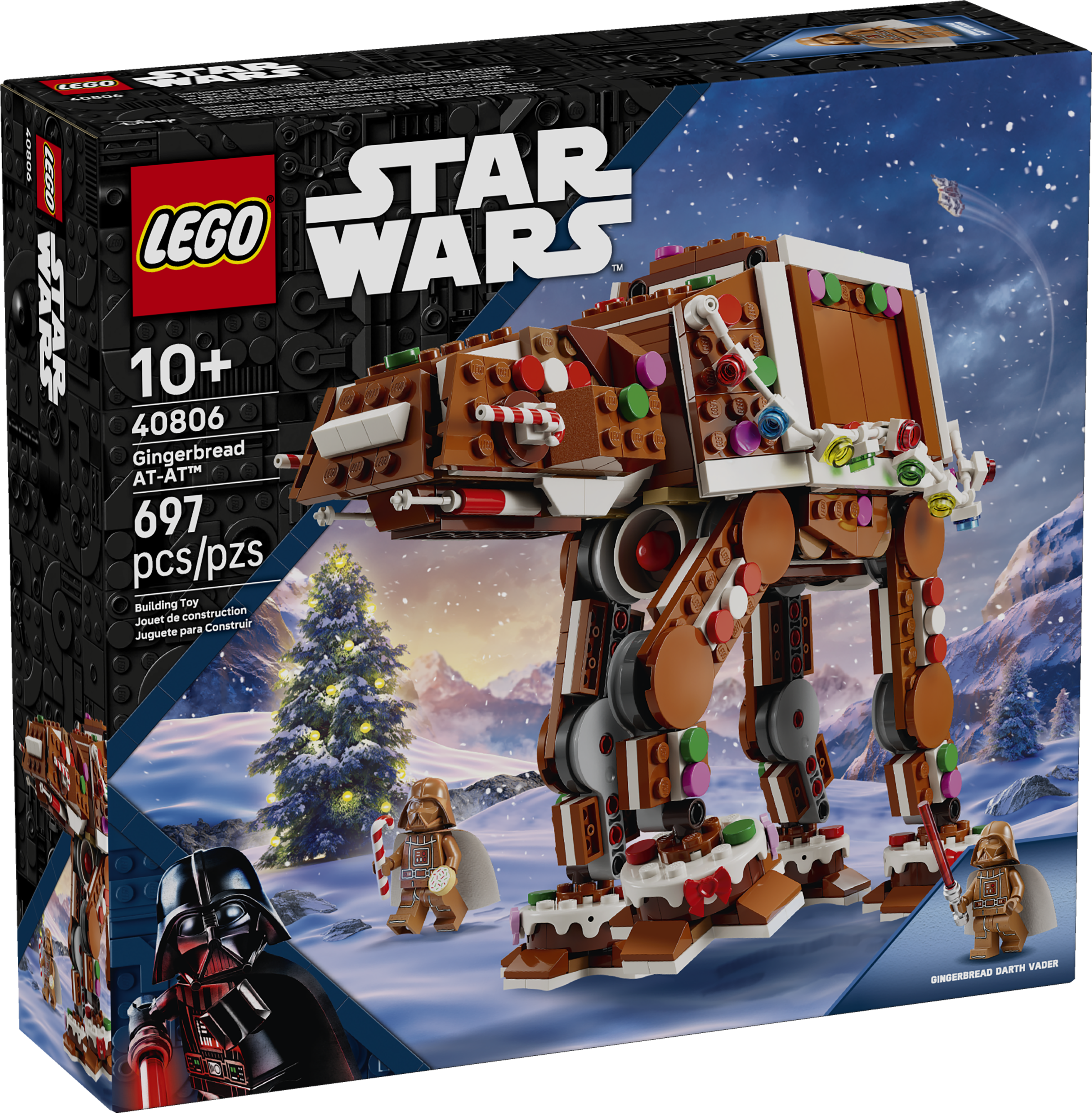 LEGO® Gingerbread AT-AT™ Walker Building Kit 697 Pieces