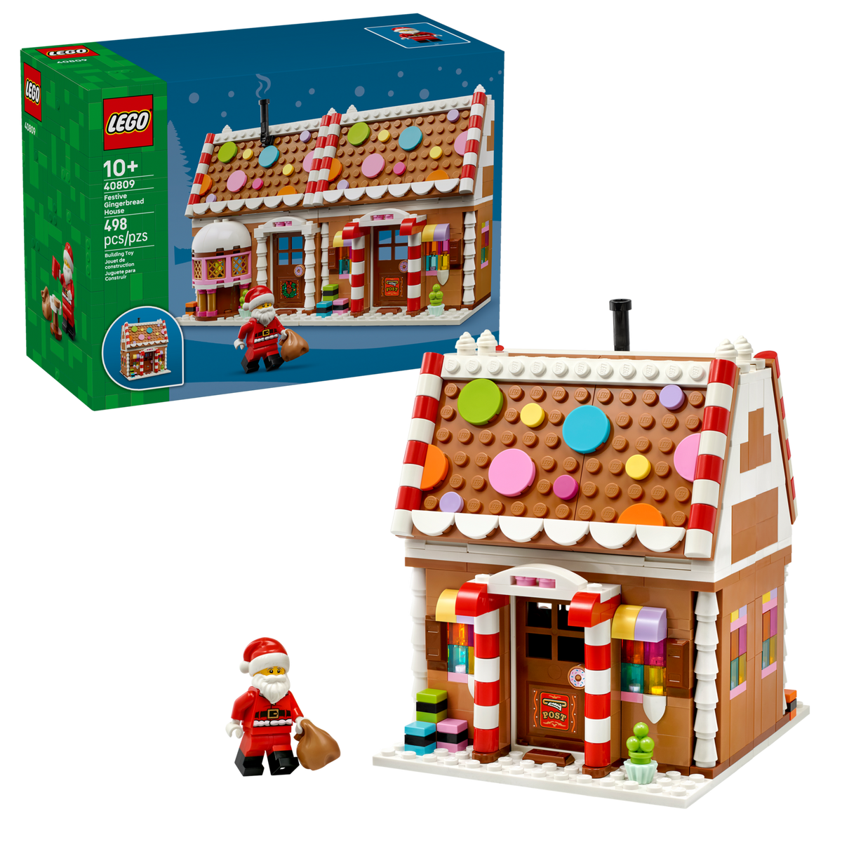 LEGO Festive Gingerbread House 40809 Building Toy Set