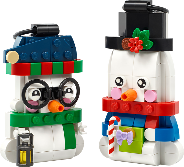 LEGO Snowman Ornaments Holiday Building Set 168 Pieces