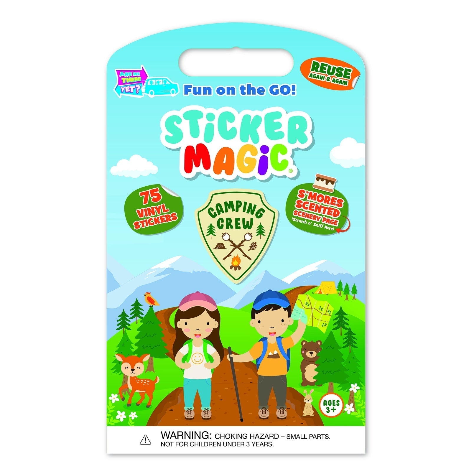 Scentco Sticker Magic Camping Crew Activity Book S'mores Scented