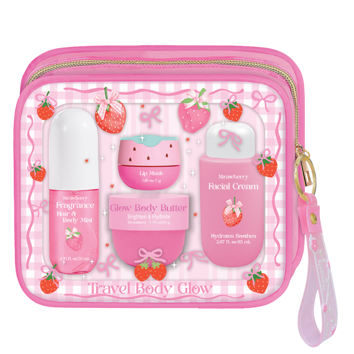 Hot Focus GlowMode Strawberry Travel Body Glow Kit