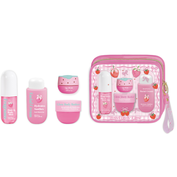 Hot Focus GlowMode Strawberry Travel Body Glow Kit