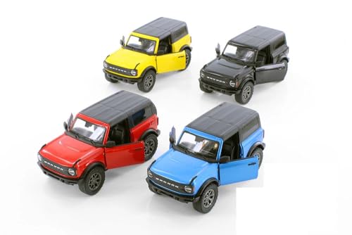 KiNSMART 2022 Ford Bronco Die-Cast Police Model Car 5-Inch