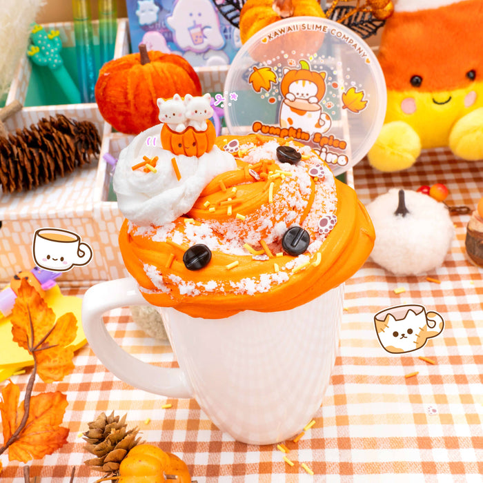 Pumpkin Spice Catpuccino Butter Signature Dome™ Kawaii Slime