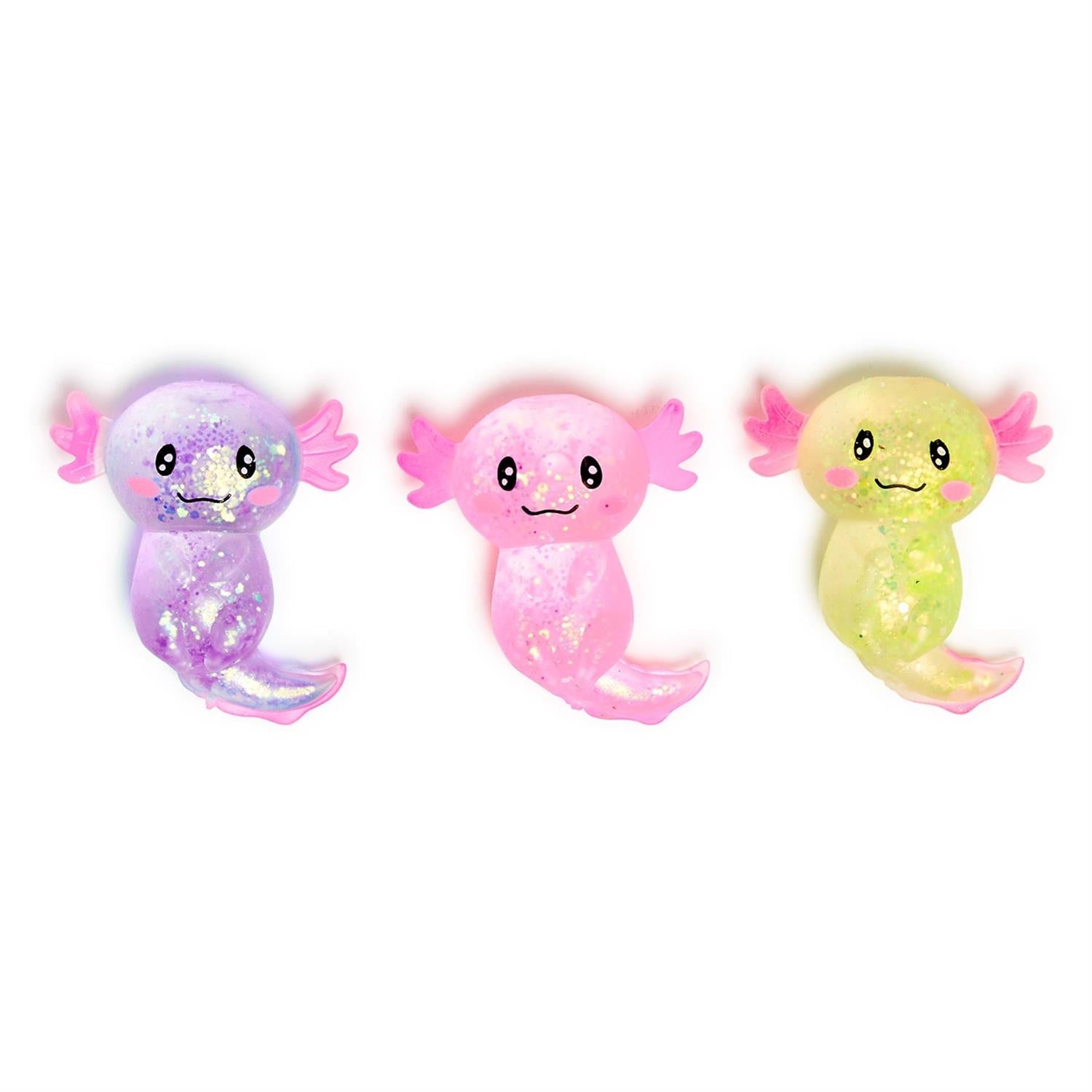 Two's Company 30 Pc Squishy Glitter Axolotl Toy Refill