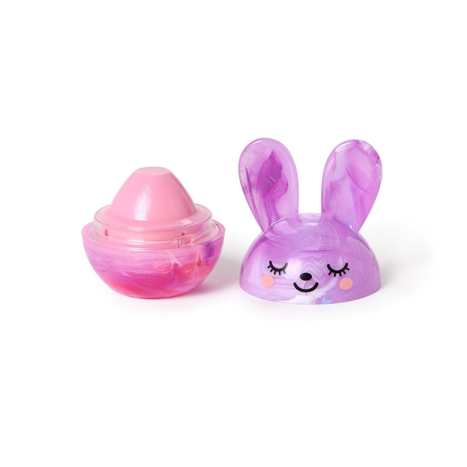 Bunny Kisses Strawberry Marshmallow Scented Pink Lip Balm