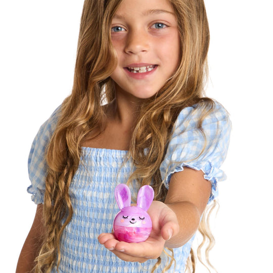 Bunny Kisses Strawberry Marshmallow Scented Pink Lip Balm