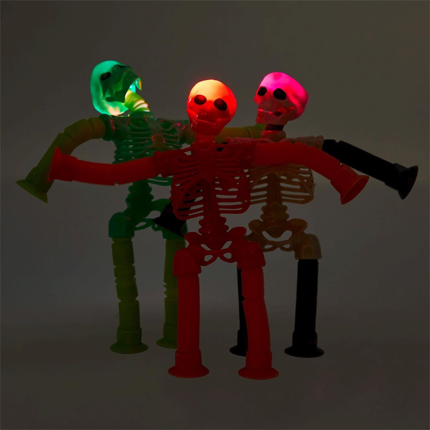 Funny Bones Light-Up Flexible Accordion Skeleton 24-Piece Set