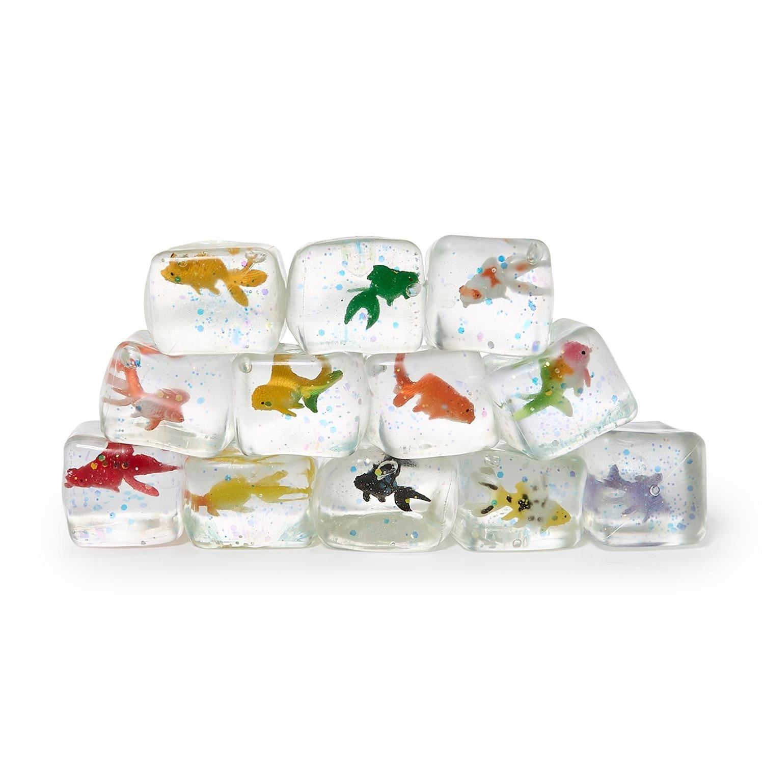 Two's Company Mini Aquarium 36 Pc Squishy Toy Refill 12 Fish