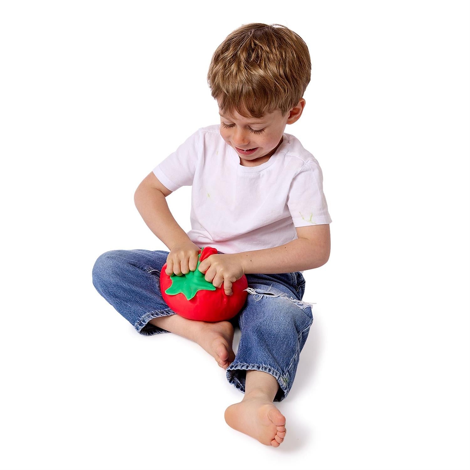Jumbo Scented Strawberry Squishy TPR Rubber Stress Relief Toy