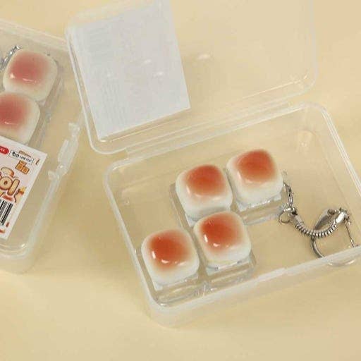 Toast Bread Clicker Key Holder (With Case)