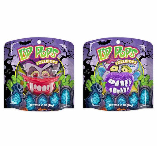 Flix Candy Spooky Lip Pops Halloween Novelty Lollipop Display