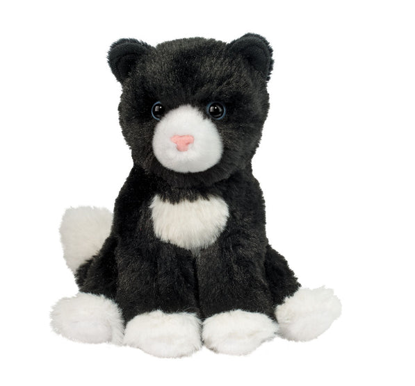 Beckie Black and White Cat Mini Soft Plush