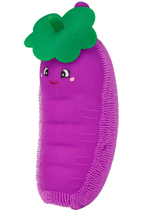 Jumbo Caterpillar Pea Beans Spiky Puffer LED Light-Up Squishy