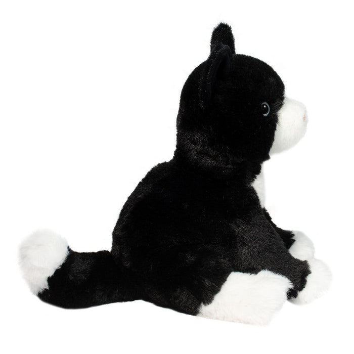 Douglas Cuddle Toy Beckie Black and White Cat Plush 10-Inch