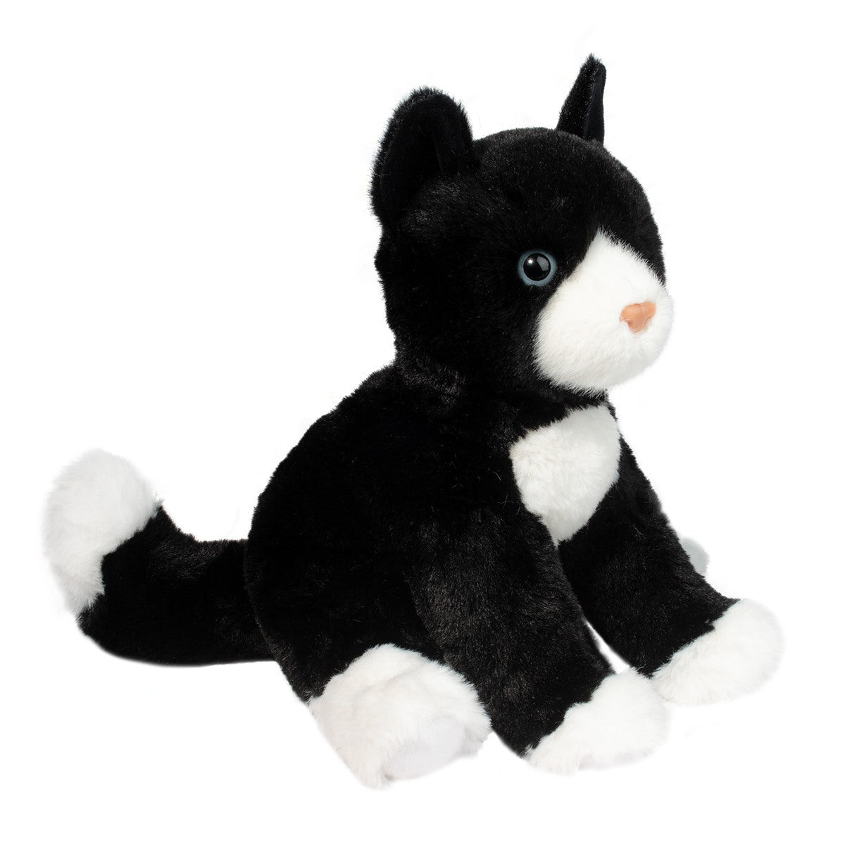Douglas Cuddle Toy Beckie Black and White Cat Plush 10-Inch