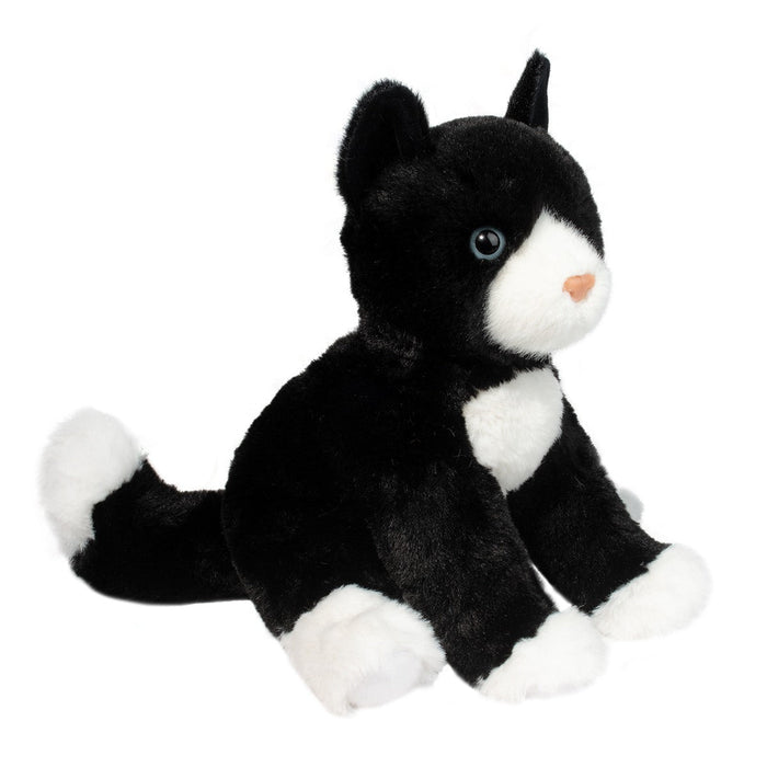 Douglas Cuddle Toy Beckie Black and White Cat Plush 10-Inch