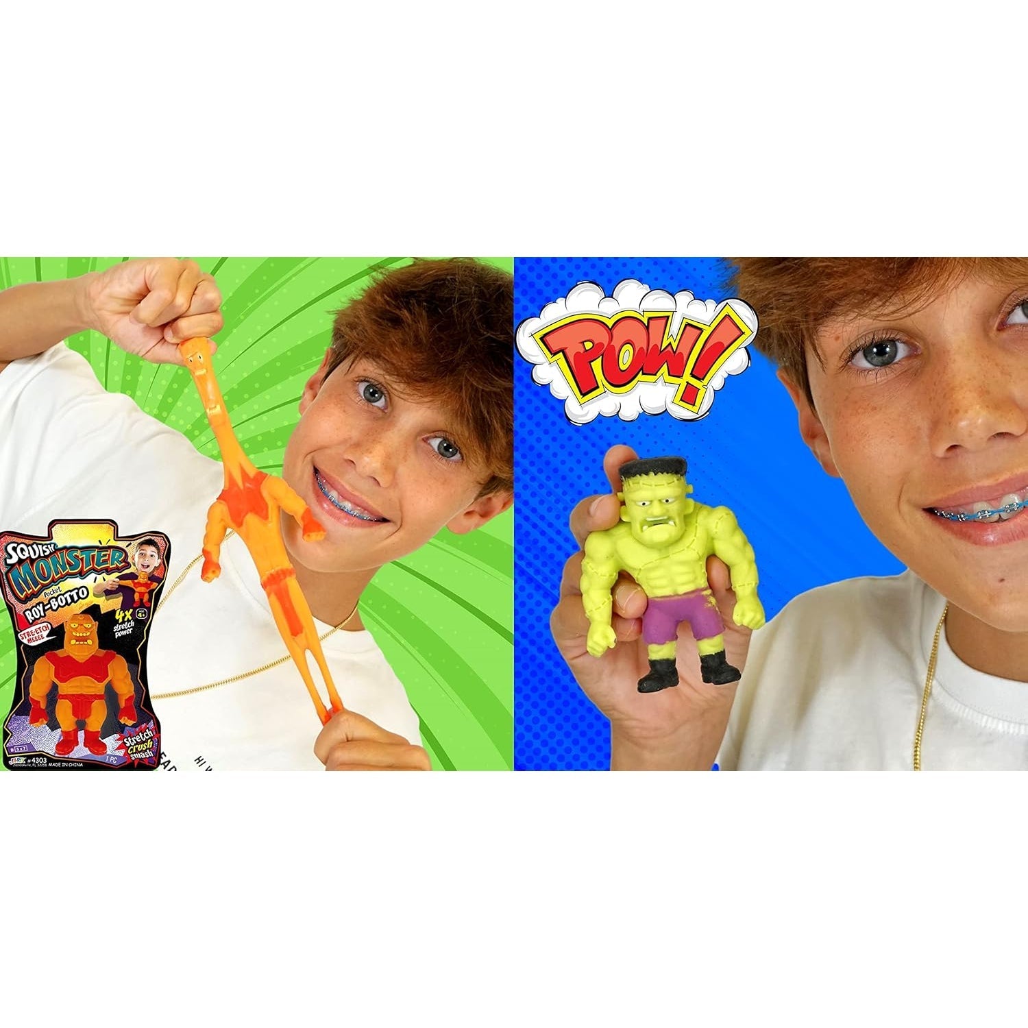 Ja-Ru Jumbo Squish Monster 6-Inch Stretchy Fidget Sensory Toy