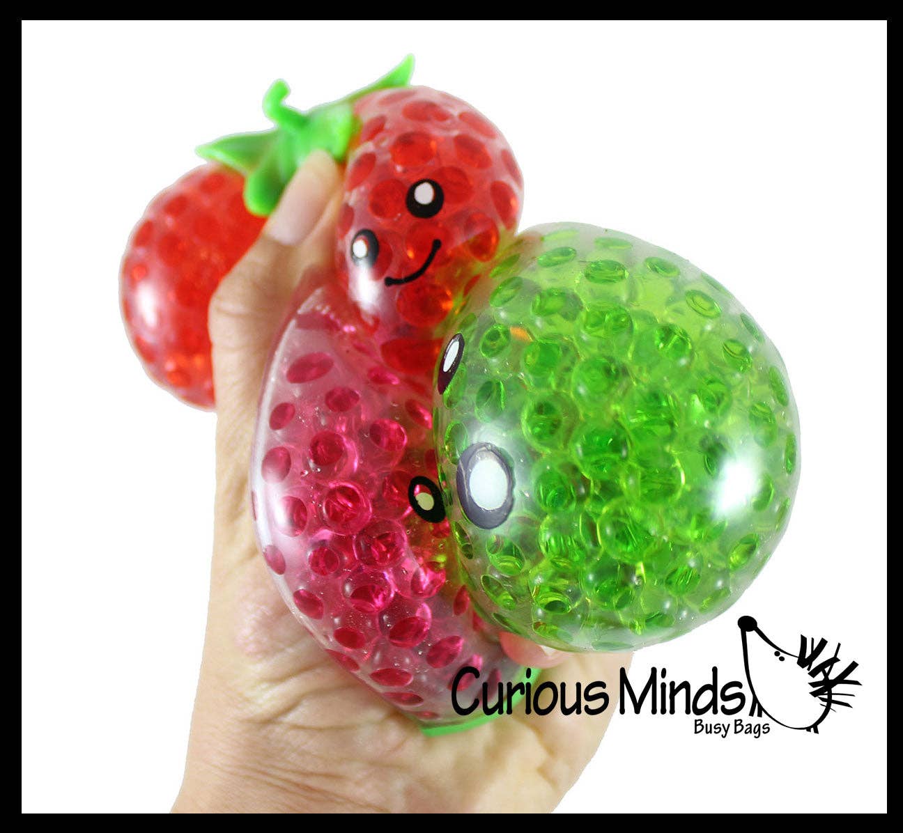 Single Small Fruit Water Bead Filled Squeeze Stress Balls