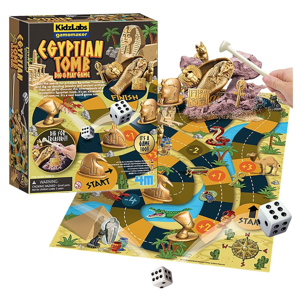 KidzLabs Egyptian Tomb Dig and Play Game 6.6in x 8.5in