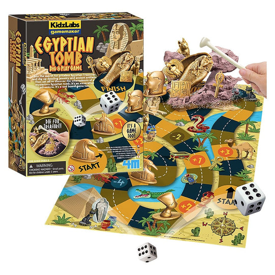 KidzLabs Egyptian Tomb Dig and Play Game 6.6in x 8.5in