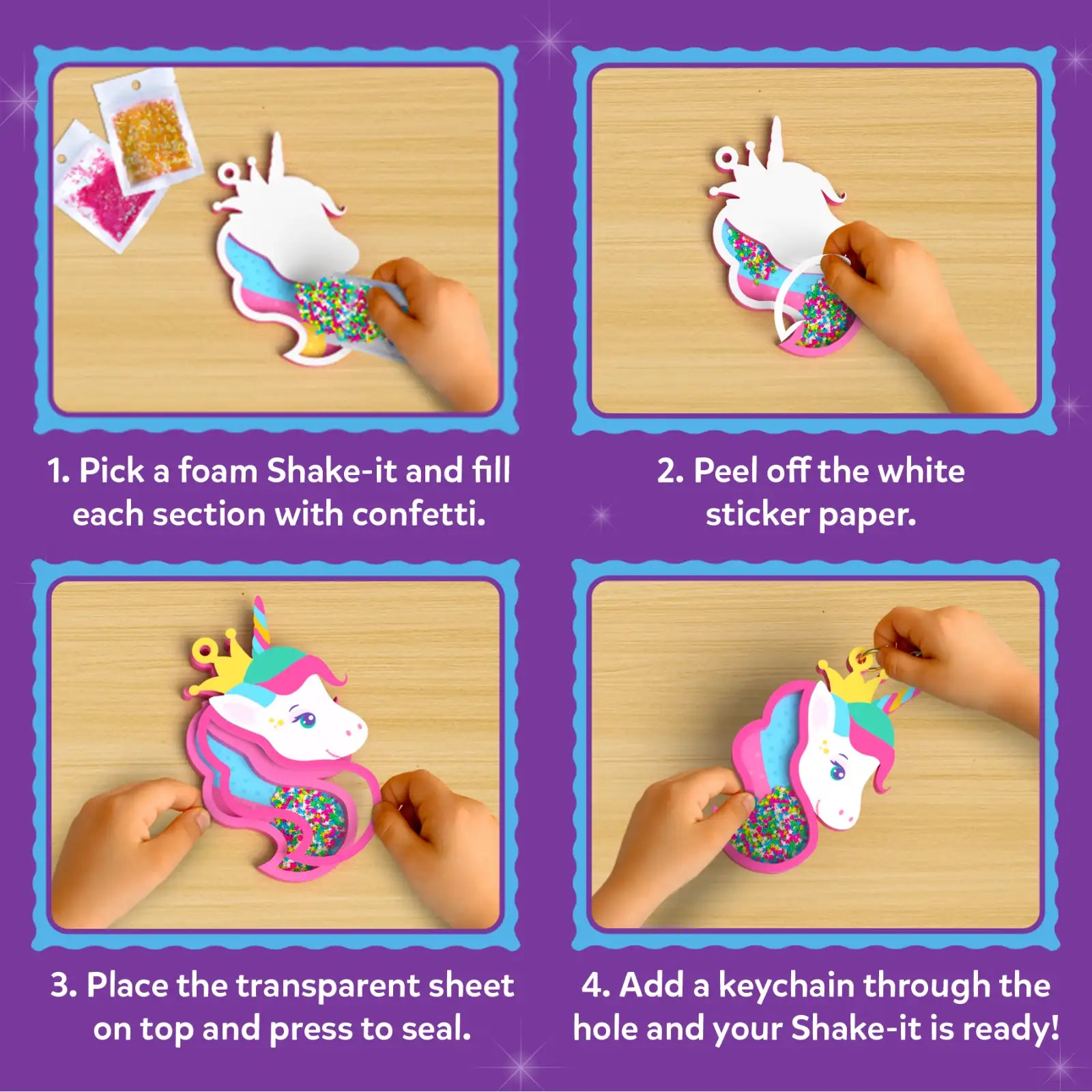 Skillmatics Shake-its Unicorns and Princesses DIY Craft Kit