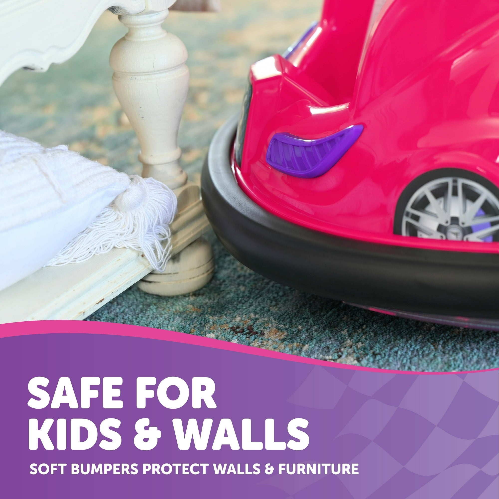 Bumper Car Pink/Purple/Aqua