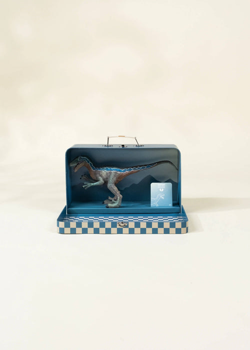 Velociraptor Dinosaur in a Collectible Box