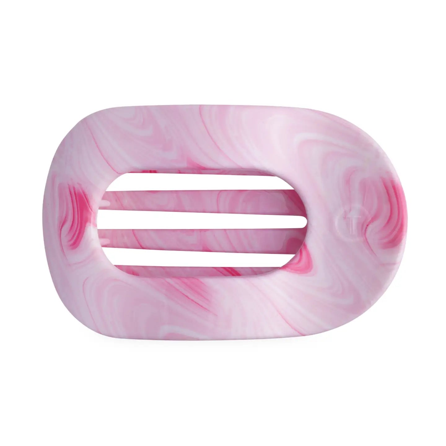 Teleties Pinch Me! Medium Flat Round Hair Clip Pink
