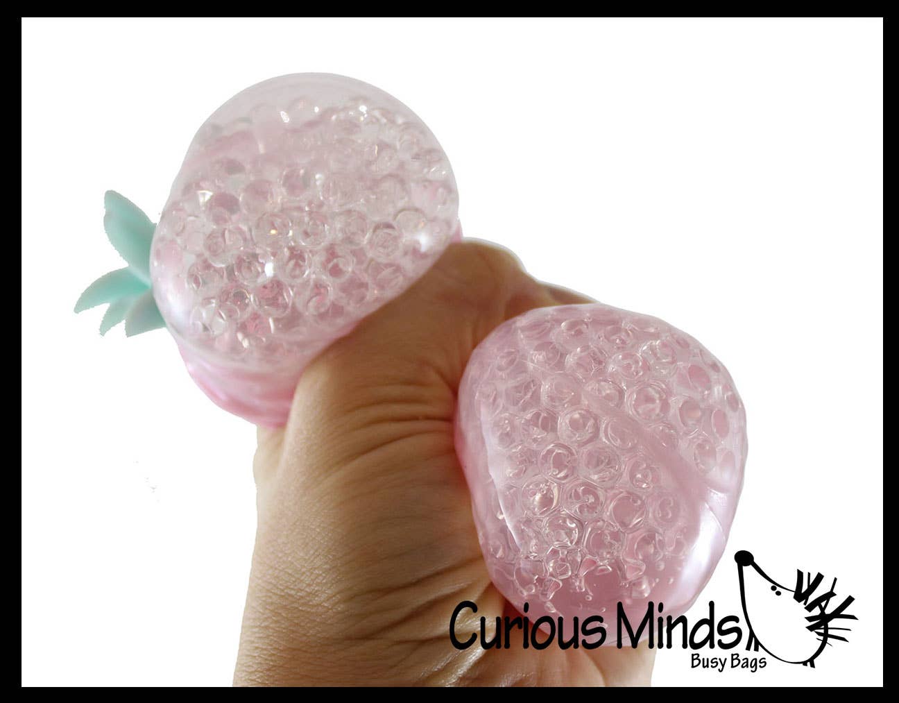 Single Colored Pineapple Fruit Water Bead Filled Squeeze Stress