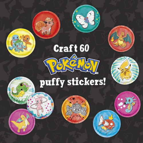 Pokemon Color-in 3D Stickers Craft Kit