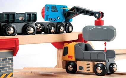 BRIO World - Rail & Road Loading Set