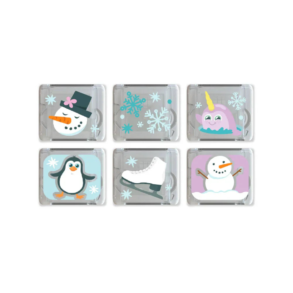 Glo Pals Winter Gift Set 6 Pack Light-Up Bath Cubes